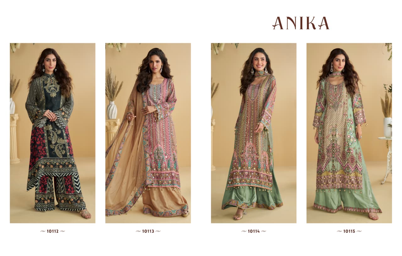 SAYURI DESIGNER ANIKA CREPE SILK SALWAR SUIT