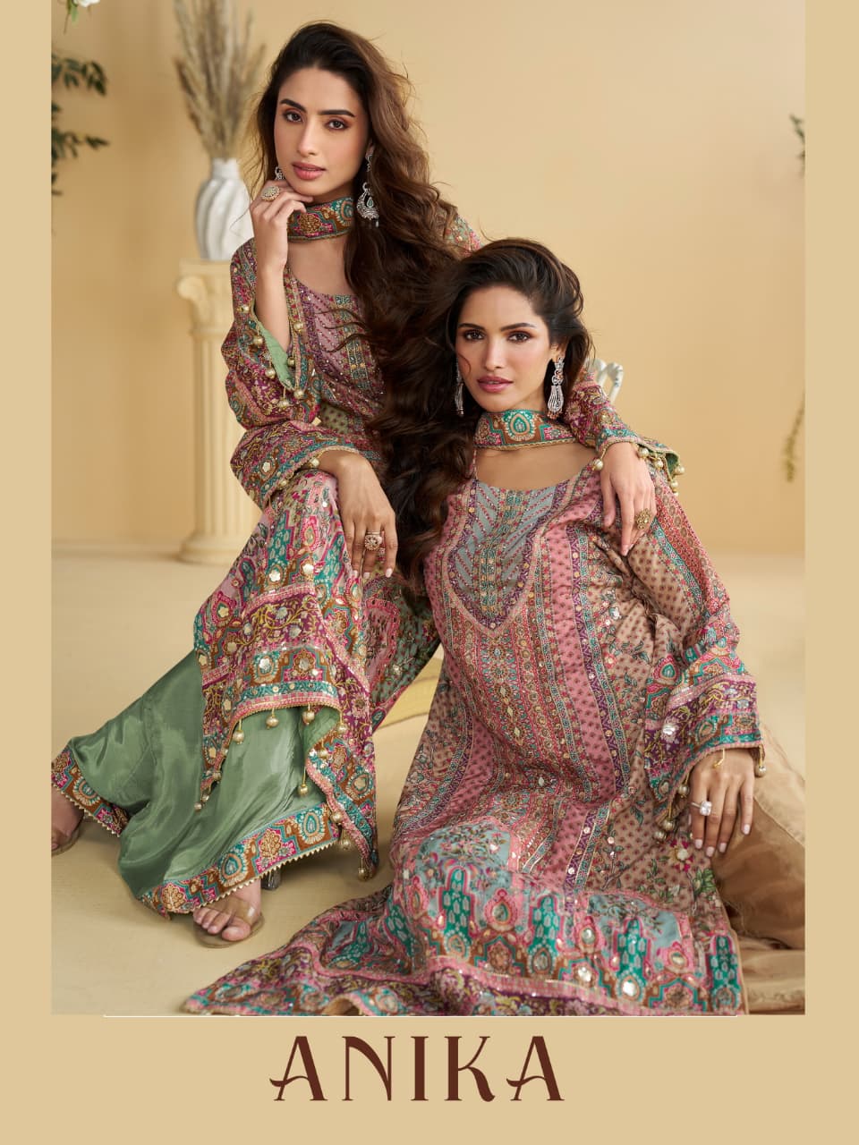 SAYURI DESIGNER ANIKA CREPE SILK SALWAR SUIT