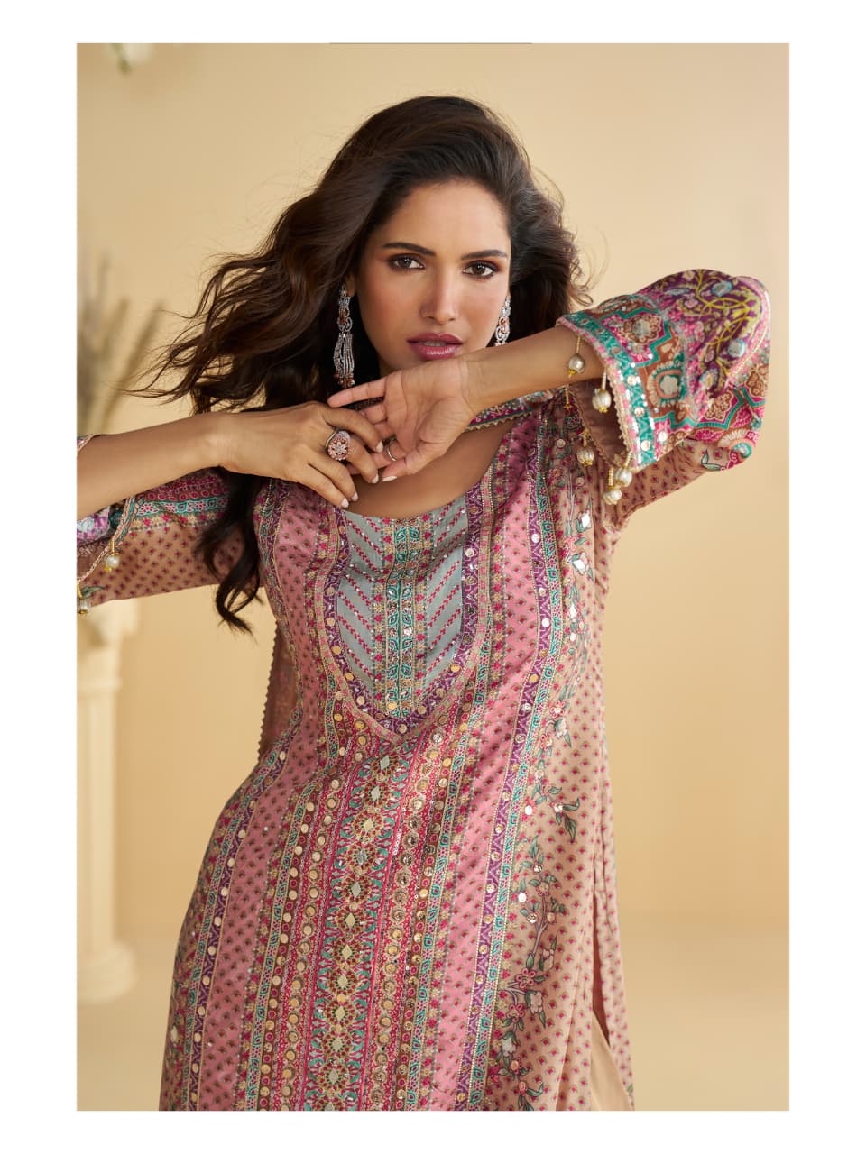 SAYURI DESIGNER ANIKA CREPE SILK SALWAR SUIT