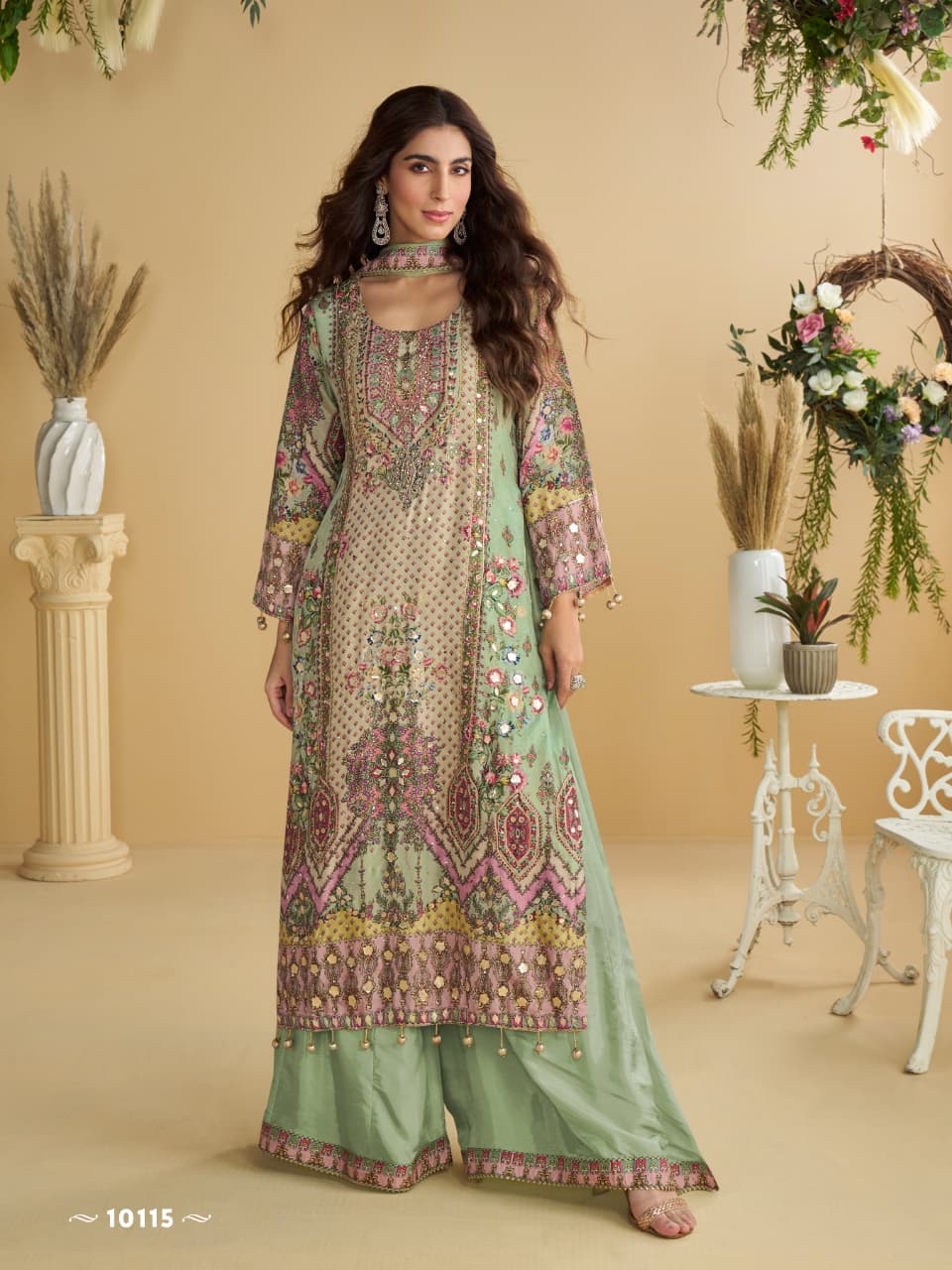 SAYURI DESIGNER ANIKA CREPE SILK SALWAR SUIT