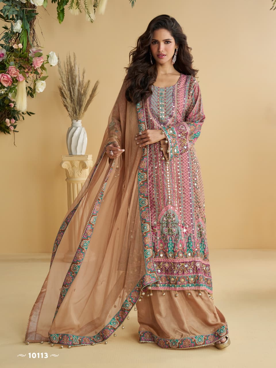 SAYURI DESIGNER ANIKA CREPE SILK SALWAR SUIT