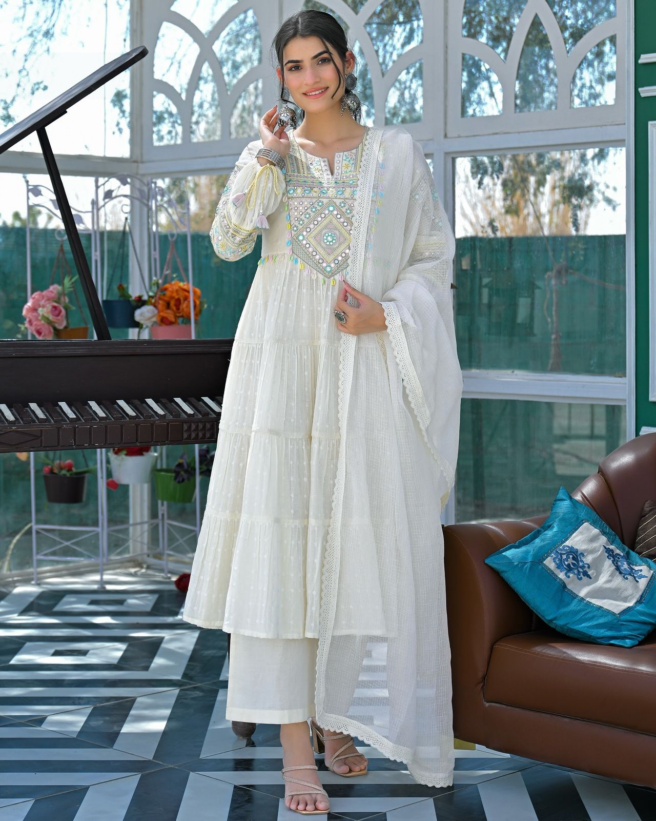 KESUDI Kurta Sets for Woman with Dupatta Cotton