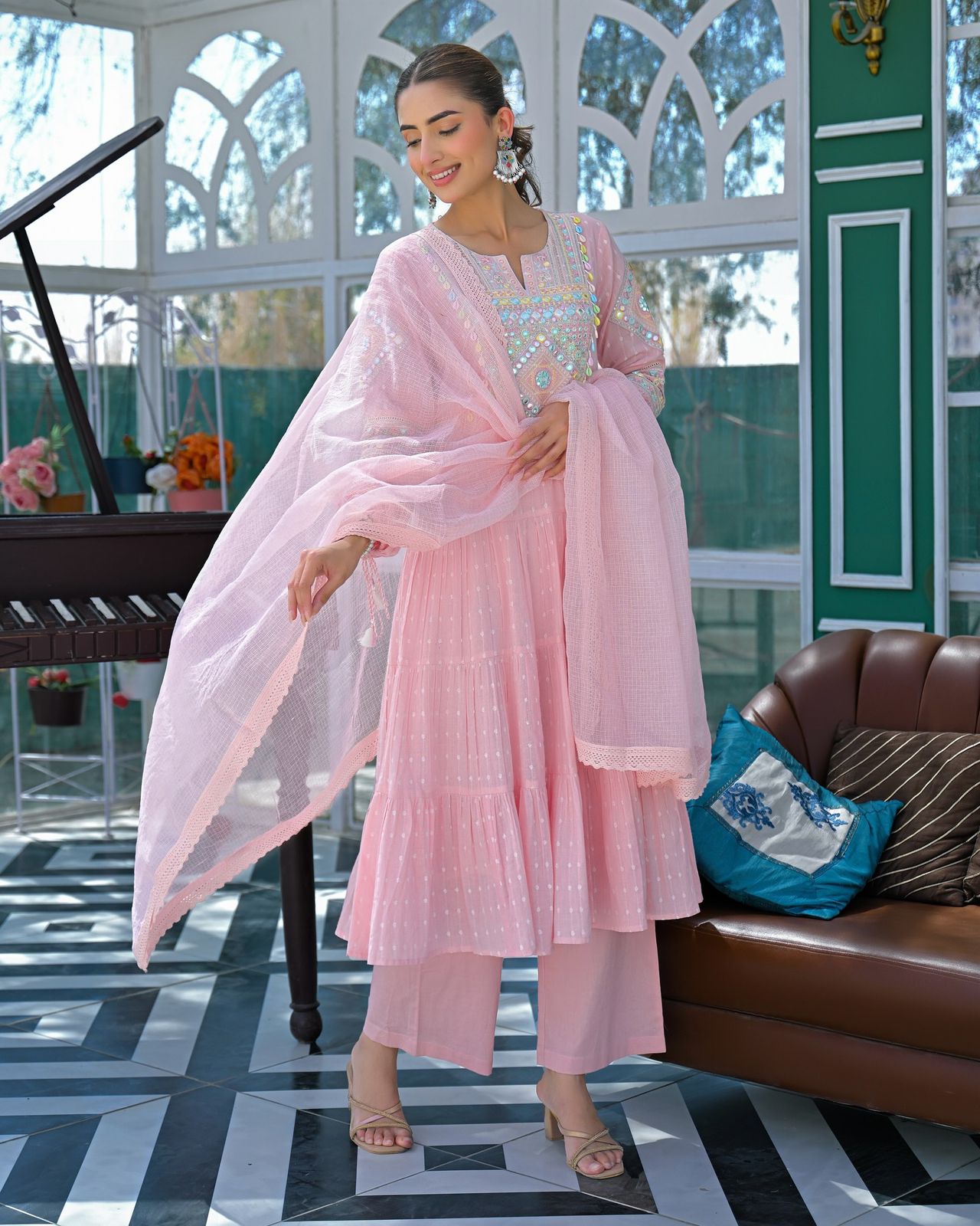 KESUDI Kurta Sets for Woman with Dupatta Cotton