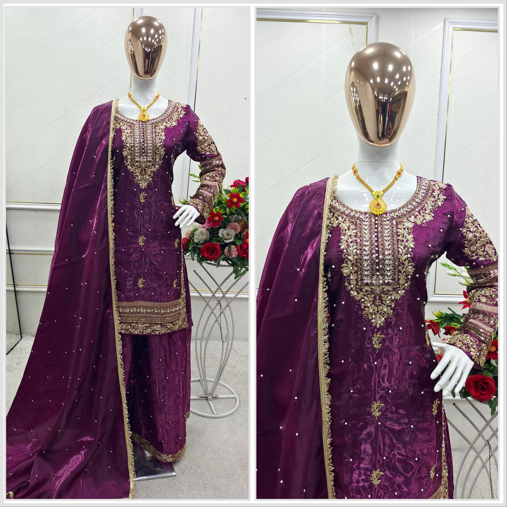 Top Plazzo & Dupatta Set