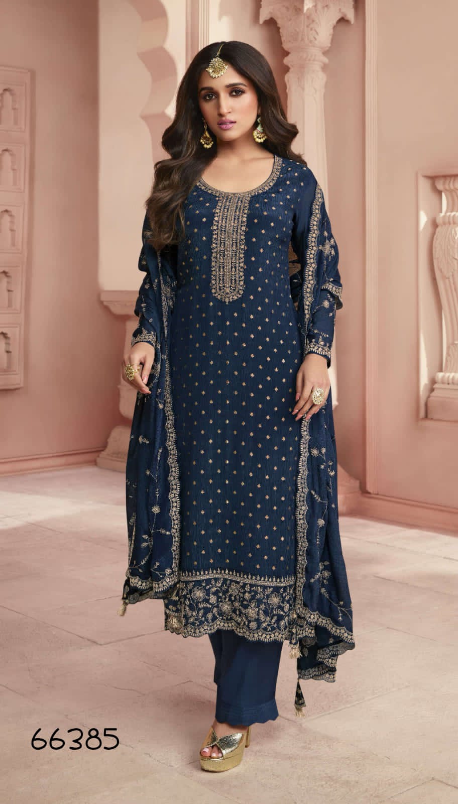 Embroidered Silk Salwar Kameez