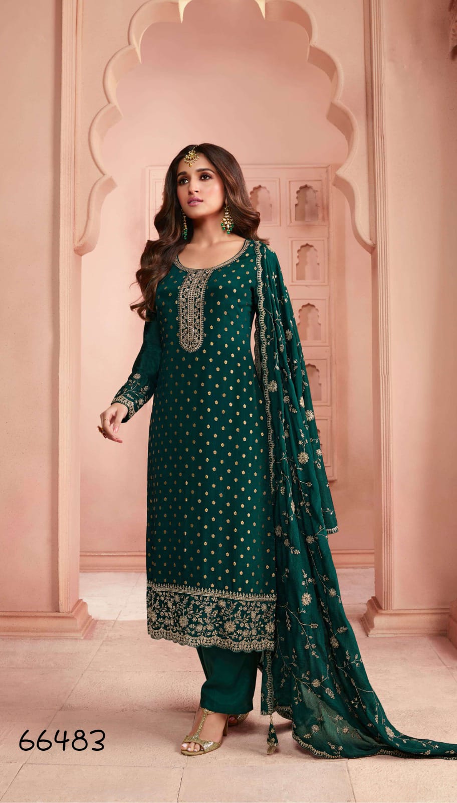 Embroidered Silk Salwar Kameez