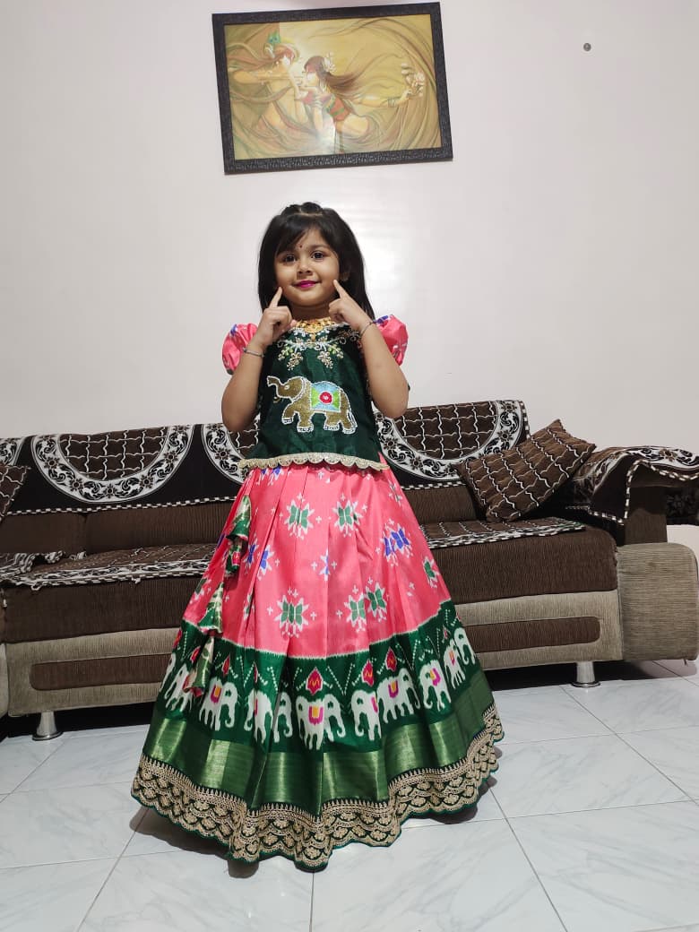 NEW LAUNCING PONGAL SPECIAL KIDS LEHENGA CHOLI|