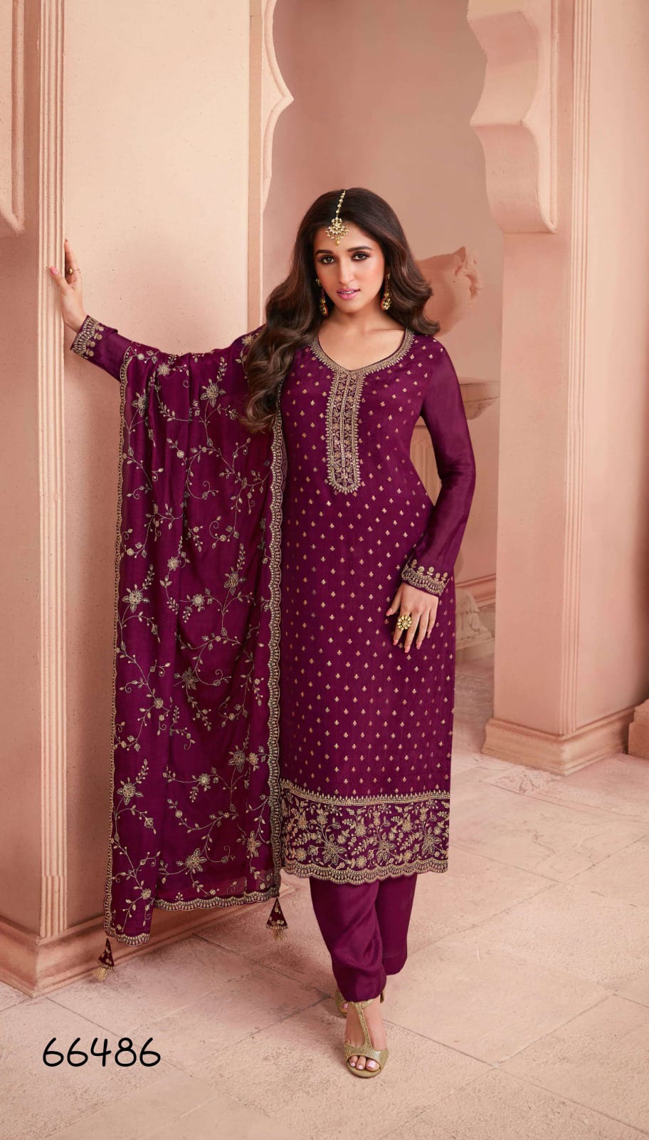 Embroidered Silk Salwar Kameez