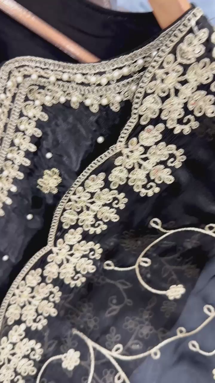 SHAFNUFAB WOMEN'S Art Silk FullStiched