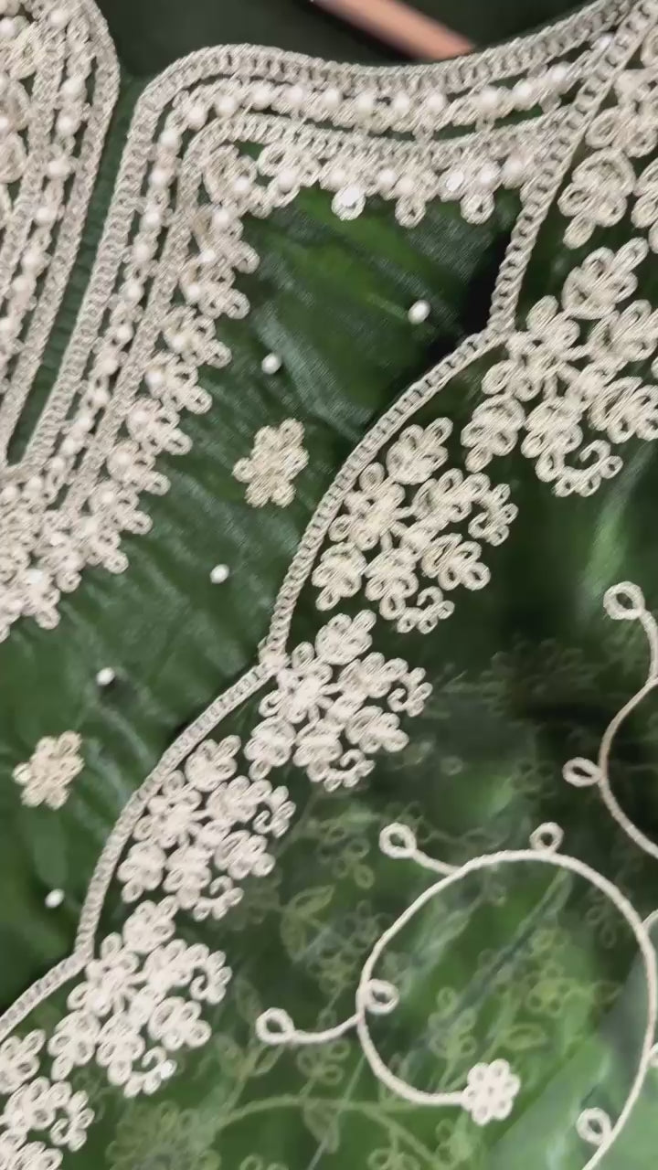 SHAFNUFAB WOMEN'S Art Silk FullStiched