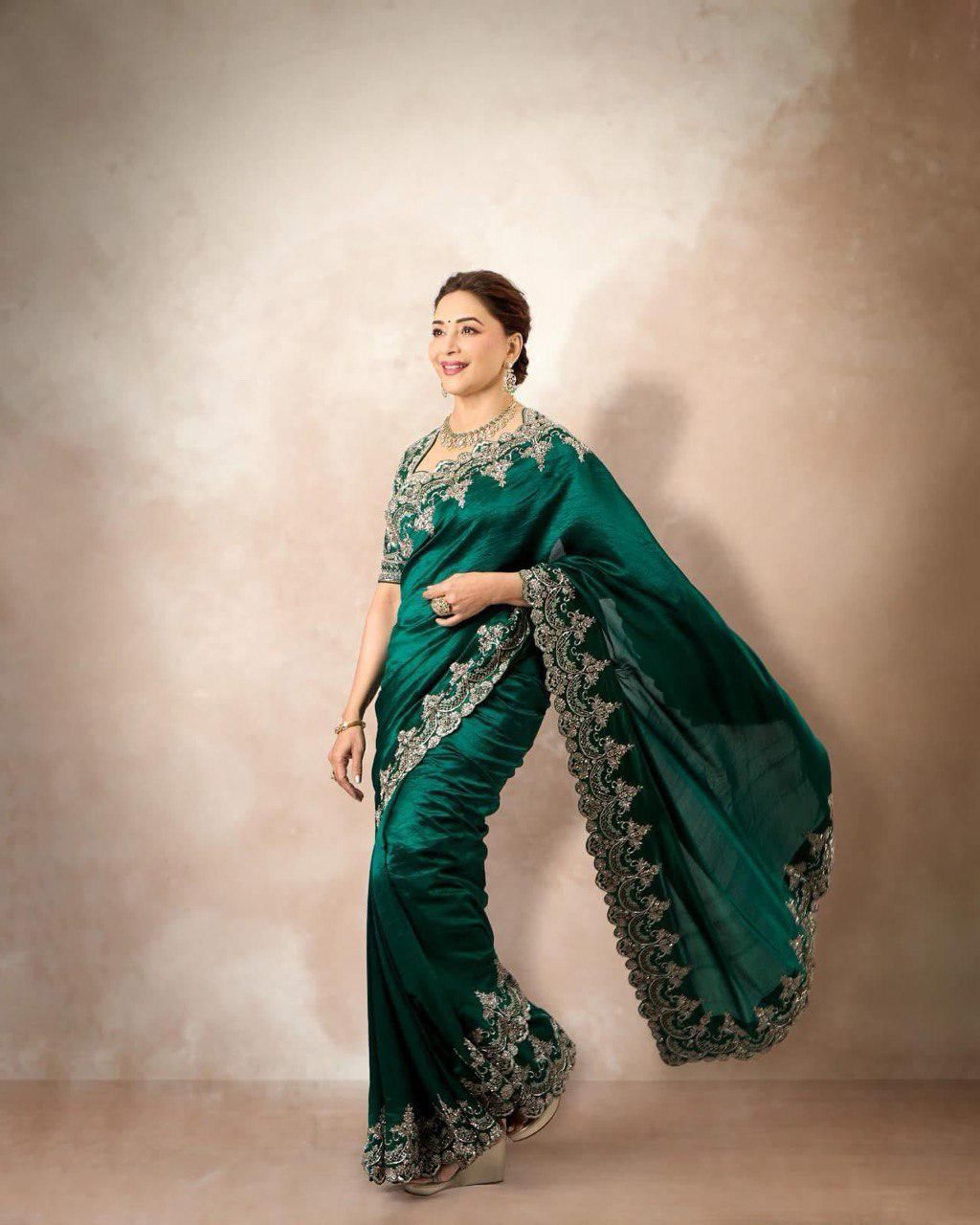 Designer Saree Inspired by Madhuri Dixit