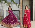 Premium-Readymade Designer Gown with Embroidered work