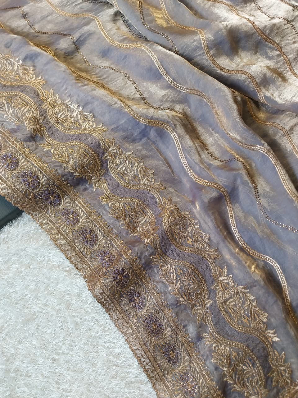 Soft Fandy Satin Saree