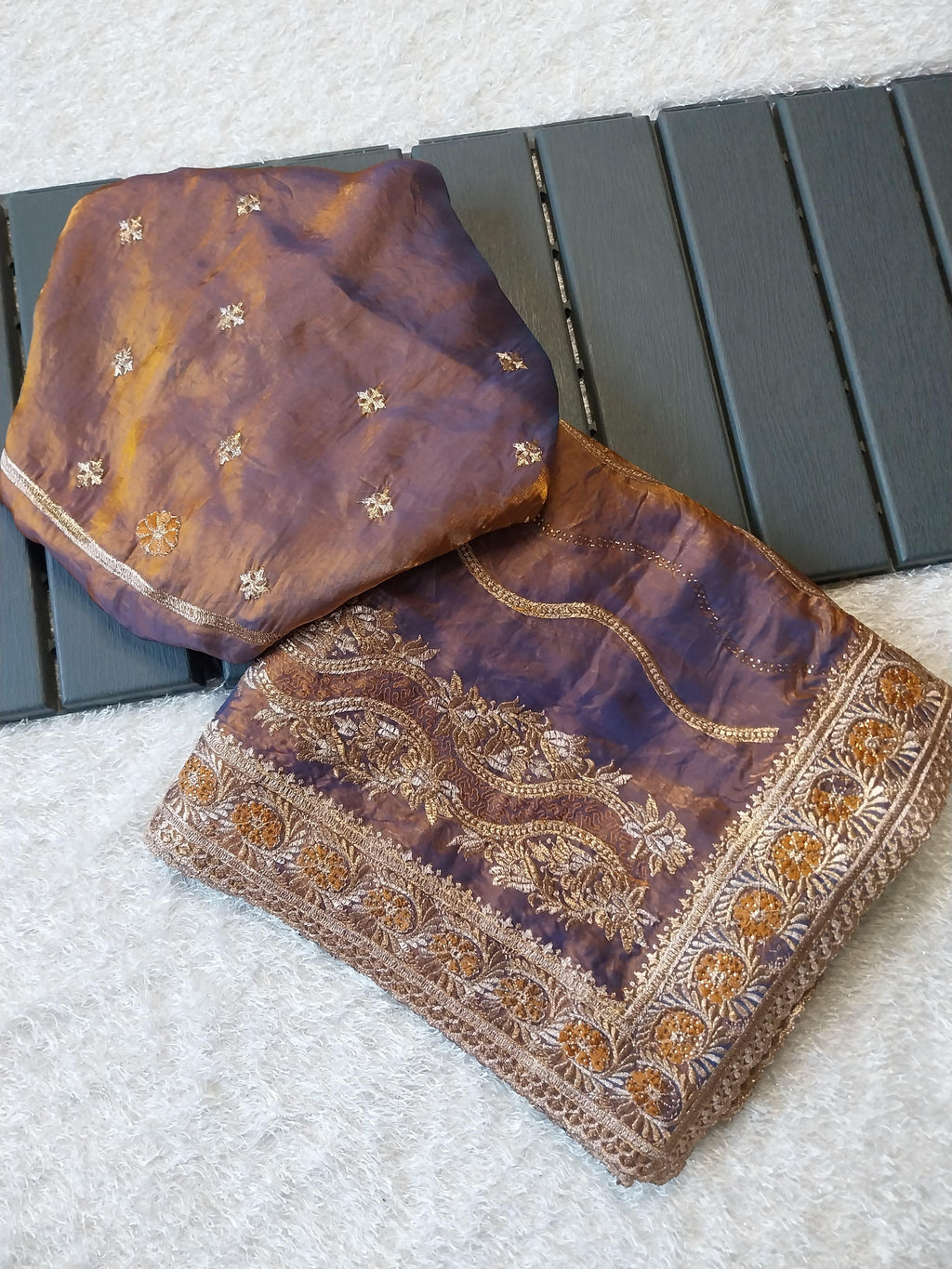 Soft Fandy Satin Saree