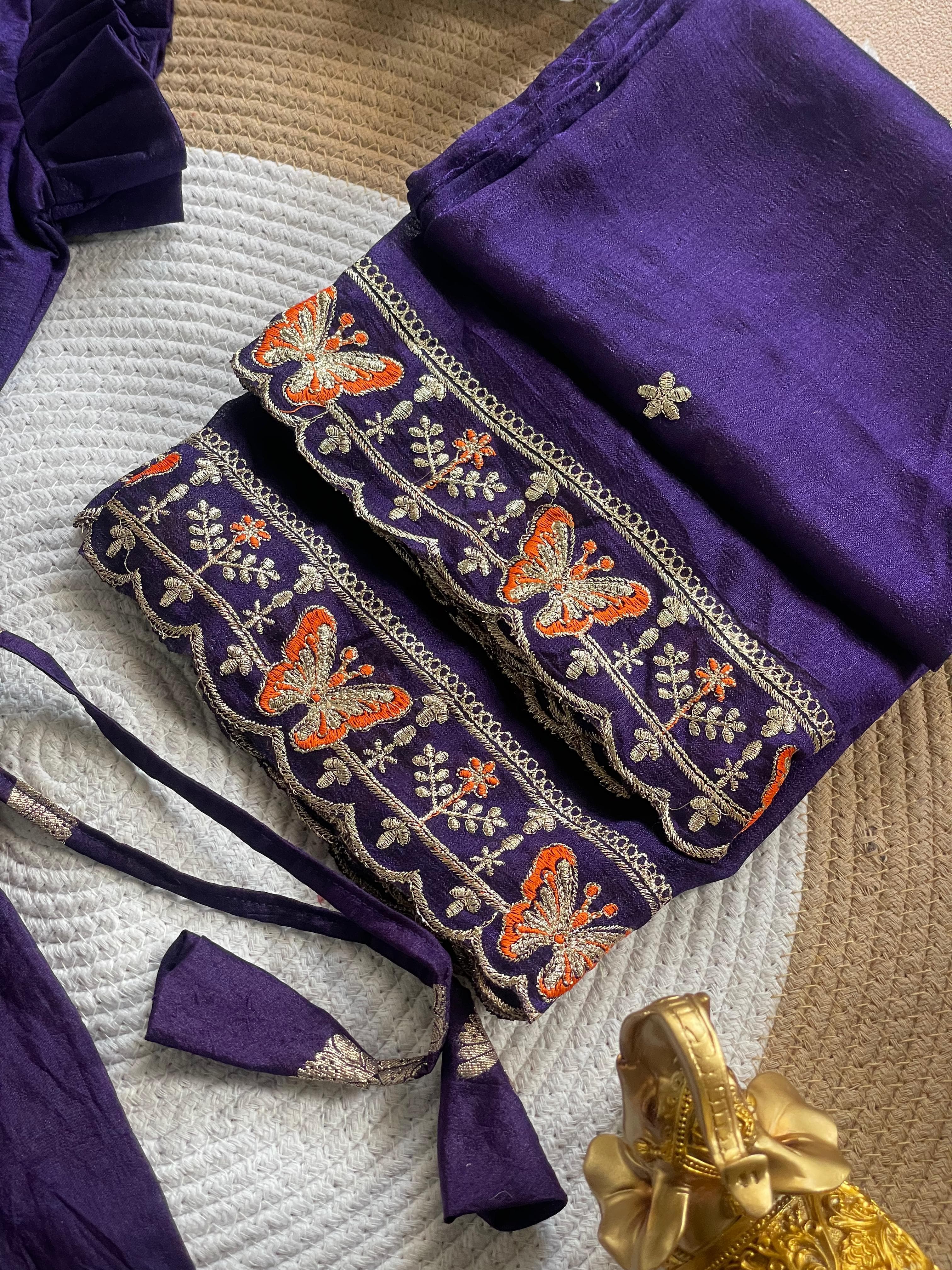 Butterfly Buff Lehengha-Choli &amp; Dupatta