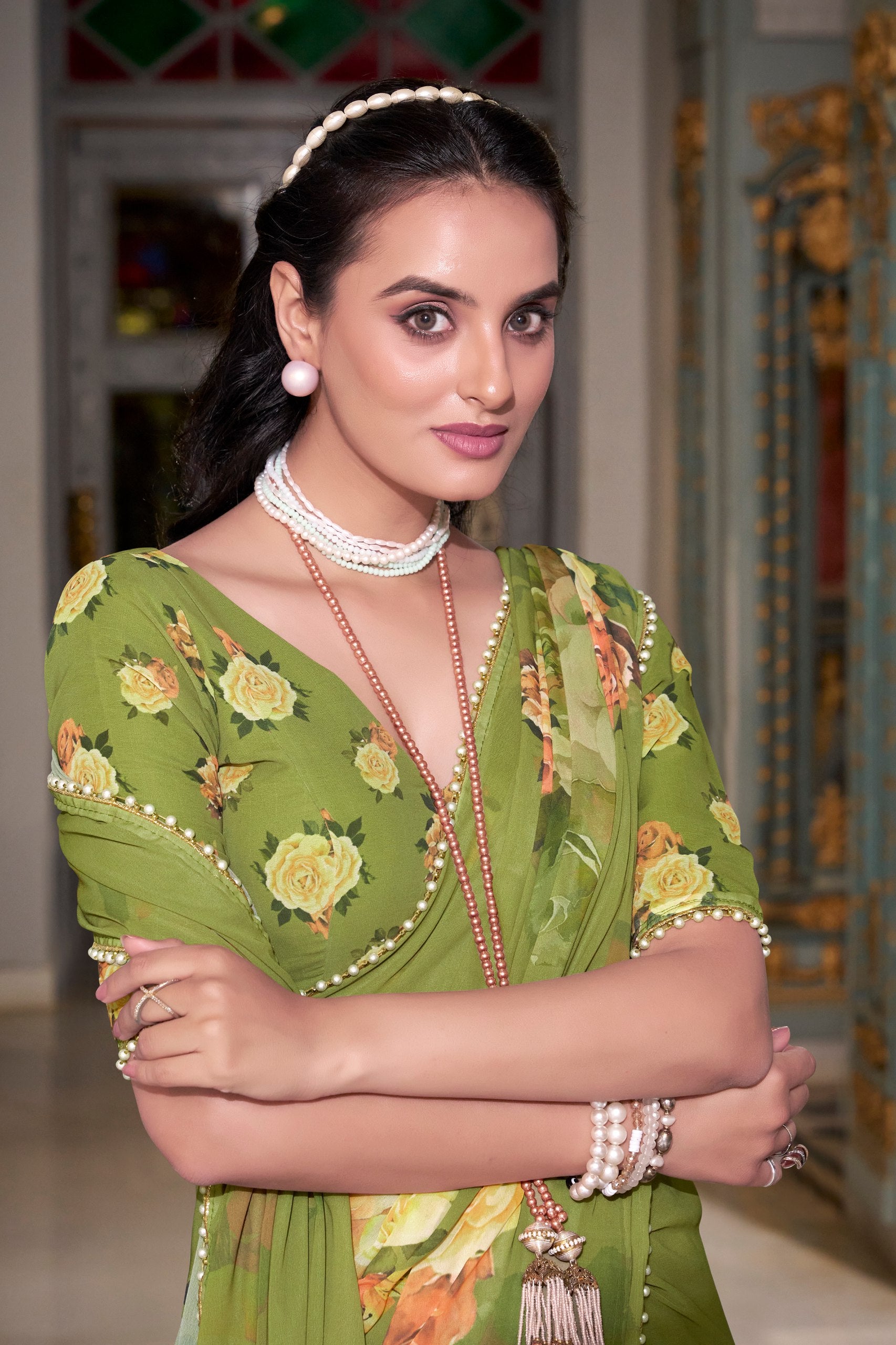 STYLISH NIRZARI GEORGETTE SAREE