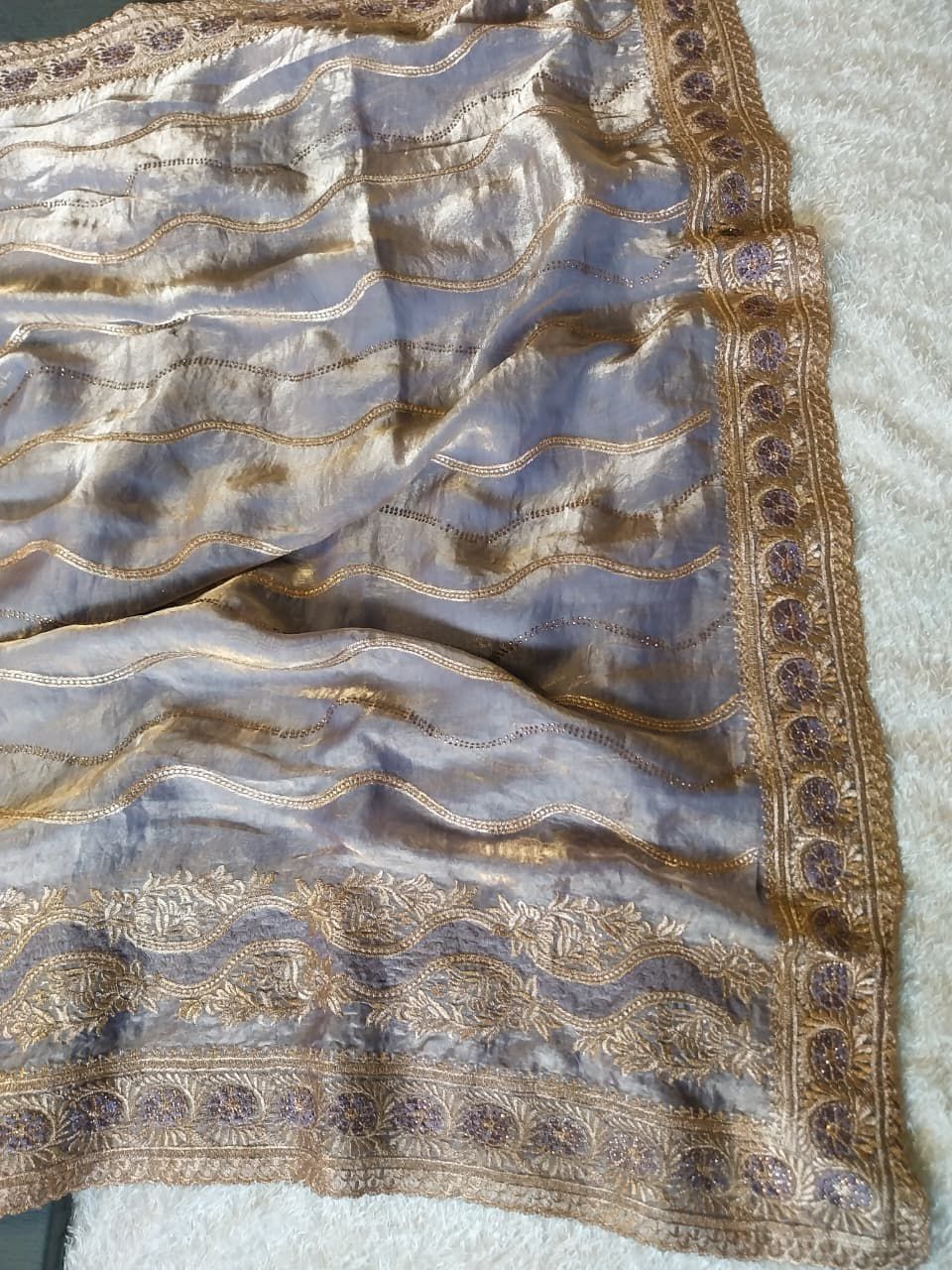 Soft Fandy Satin Saree