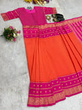 Jequard Zip Nd Go Saree