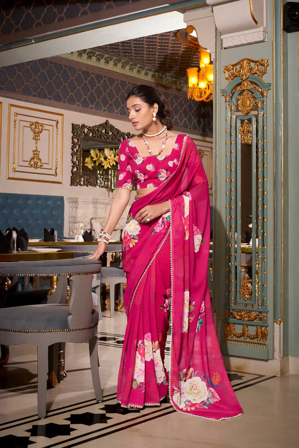 STYLISH NIRZARI GEORGETTE SAREE