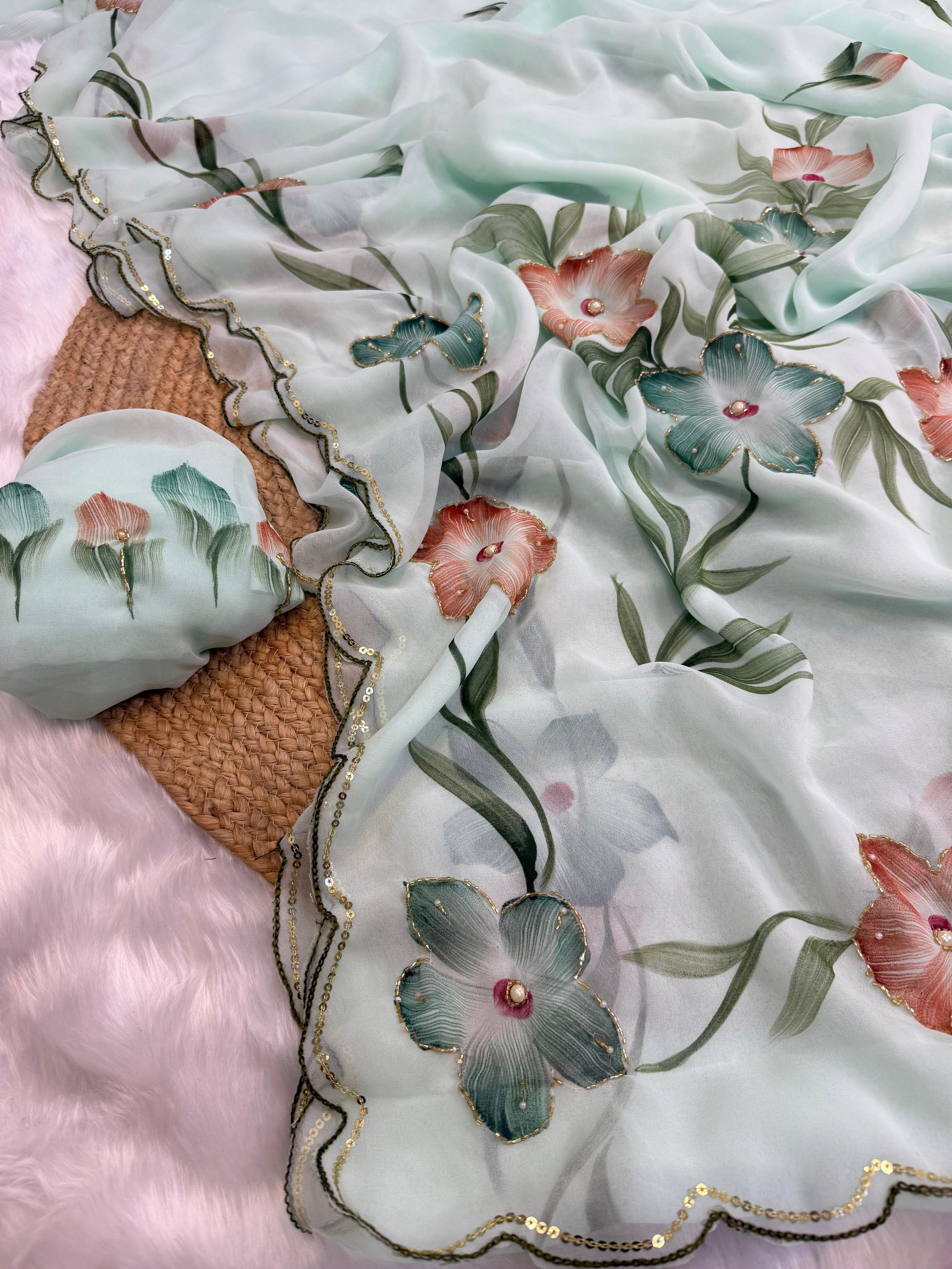 Handcrafted Elegance  Sarees