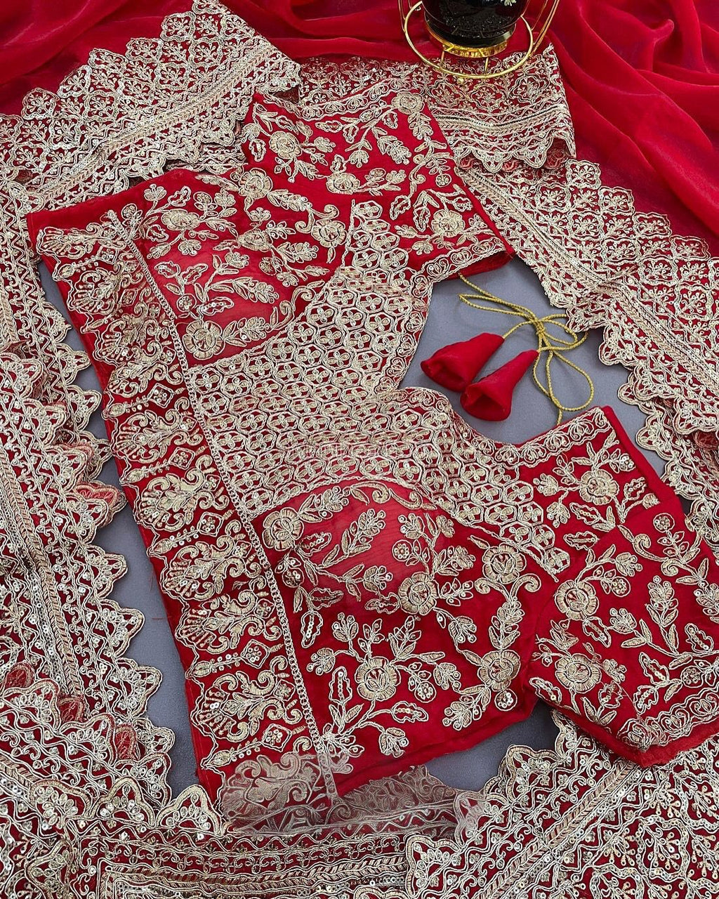 fancy Fendy satin fabric saree