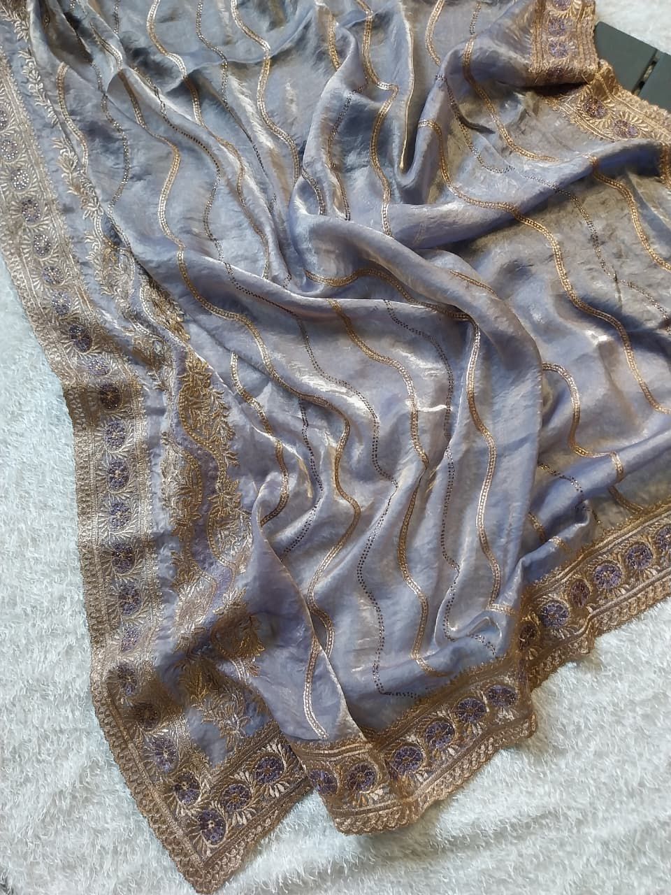 Soft Fandy Satin Saree