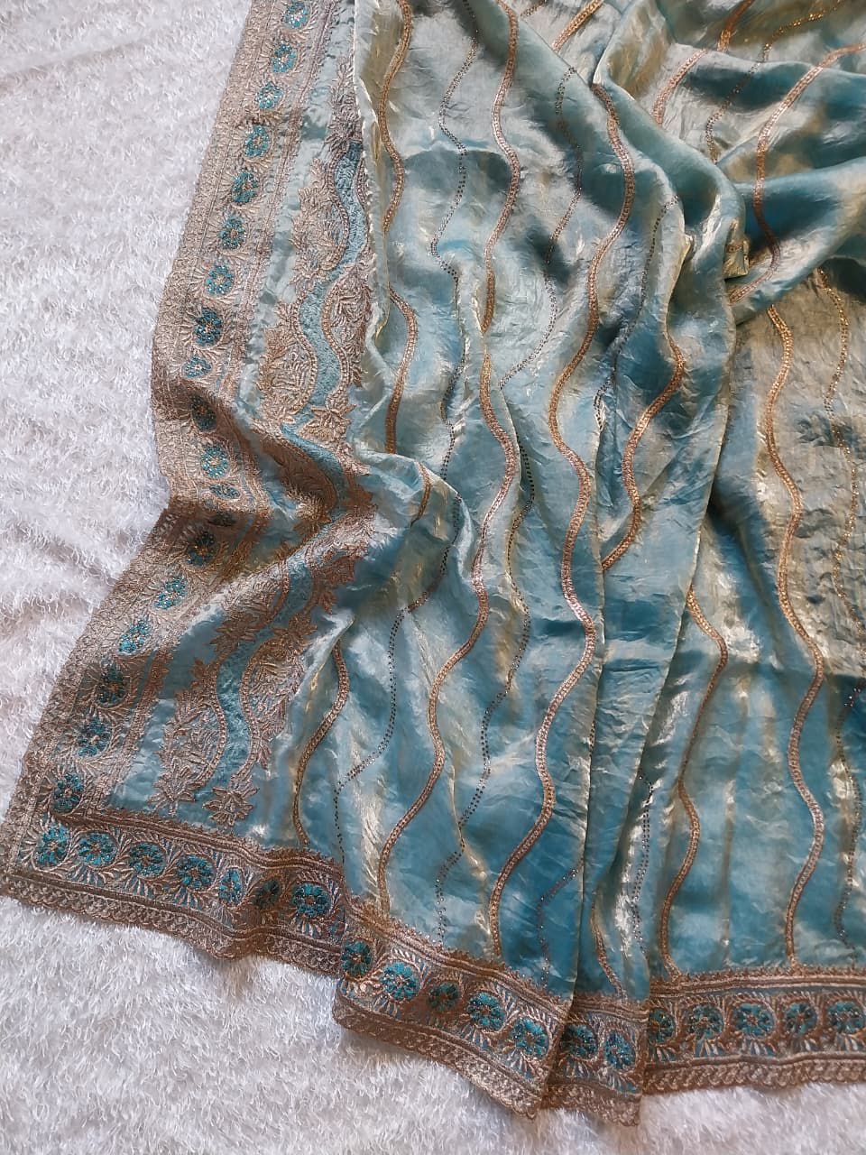 Soft Fandy Satin Saree