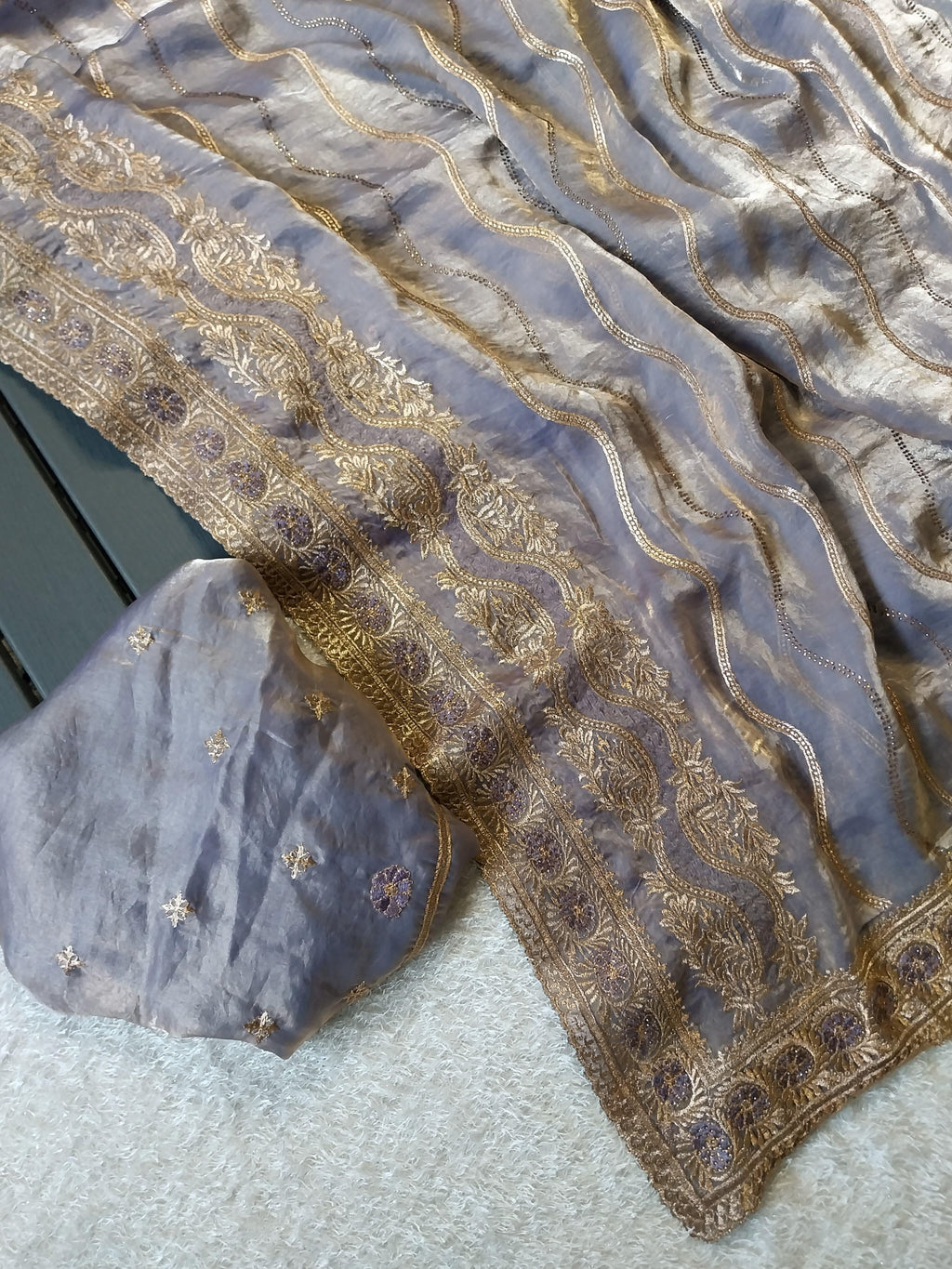 Soft Fandy Satin Saree