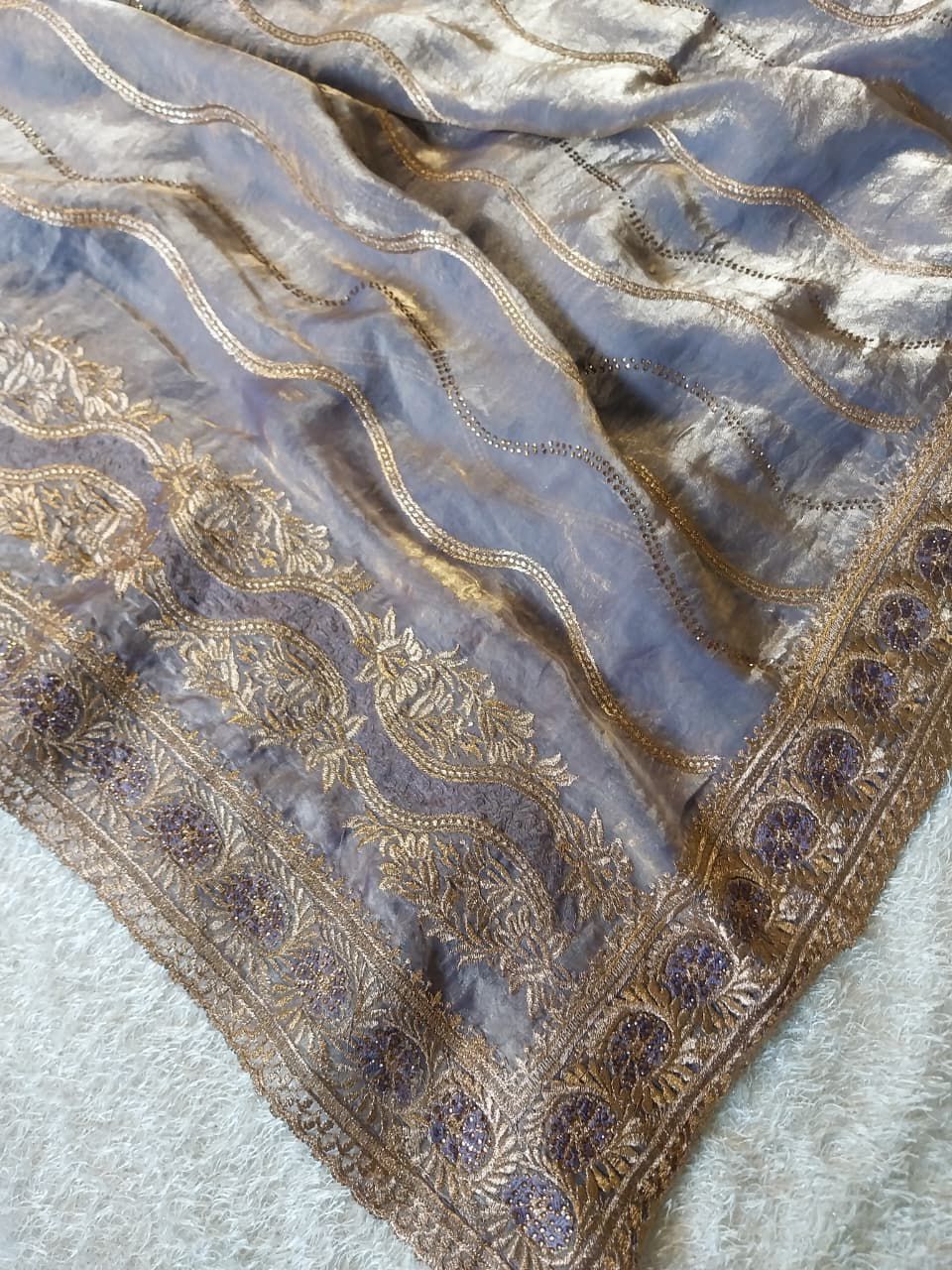 Soft Fandy Satin Saree