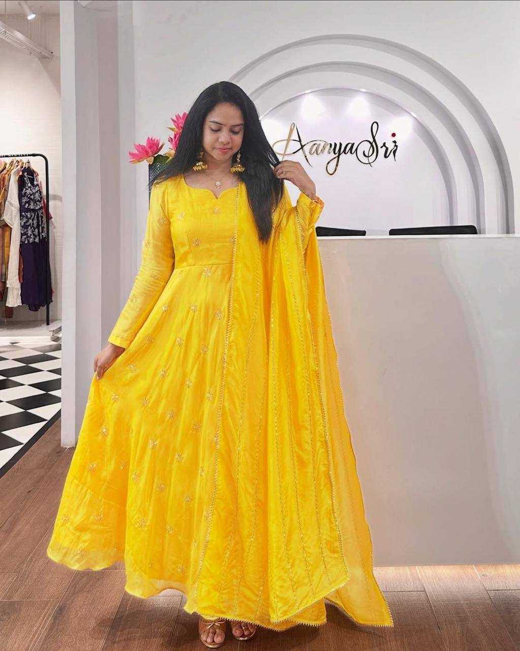 Anarkali with Embroidered Matching dupatta@P